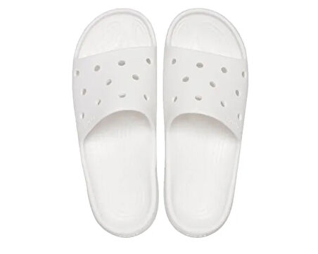 Crocs Classic Slide V2 Unisex Terlik 209401-100 Beyaz