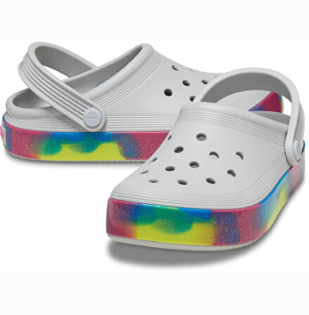 Off Court Glitter Band Clog K Çocuk Beyaz Günlük Stil Terlik 209714_1FS