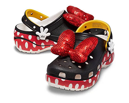 Crocs Minnie Cls Platform Clg W Kadın Terlik 209896-100 Siyah