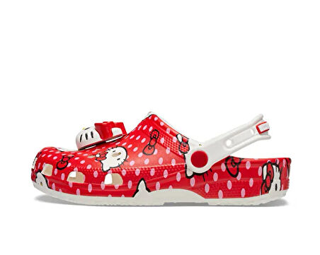 Crocs Hello Kitty Red Classic Clog Kadın Günlük Terlik 210575-90H Kırmızı