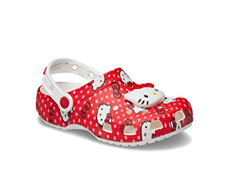 Crocs Hello Kitty Red Classic Clog K Çocuk Terliği 210576-90H Renkli