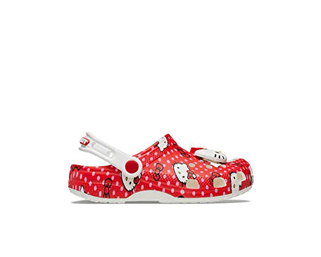 Crocs Hello Kitty Red Classic Clog T Çocuk Terliği 210577-90H Renkli