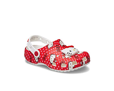 Crocs Hello Kitty Red Classic Clog T Çocuk Terliği 210577-90H Renkli