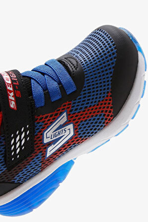 Skechers S Lights Sneaker Lastik ipli Bantlı Işıklı Mavi Erkek Çocuk Ayakkabı