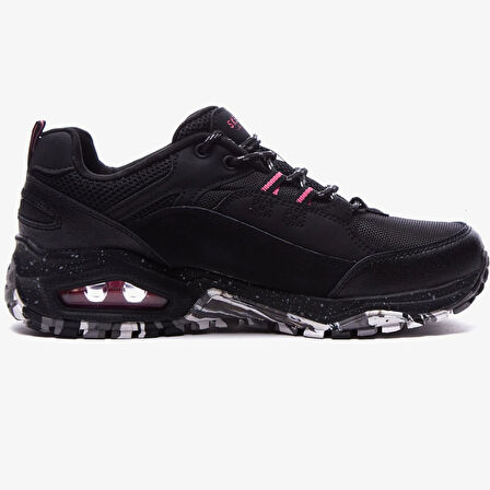 Skechers Uno Trail - Cool Trek Go Water Repellent Womens Leather Walking Shoes Hakiki Deri Kadın Yürüyüş Ayakkabısı Siyah