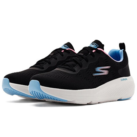 Skechers Go Run Elevate Double Tıme Air Cooled Goga Mat Siyah Kadın Günlük Spor Ayakkabı 