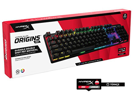 Alloy Origins RGB PBT Mekanik Kablolu Oyuncu Klavyesi (TR Layout) Siyah 639N3AA#AB8