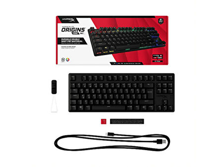 HYPERX Alloy OriginsTM Core PBT Mekanik F Oyuncu Klavyesi Siyah