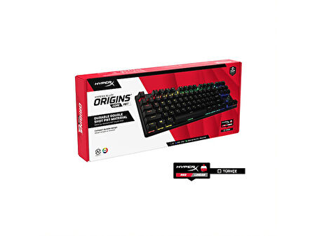 HYPERX Alloy OriginsTM Core PBT Mekanik F Oyuncu Klavyesi Siyah