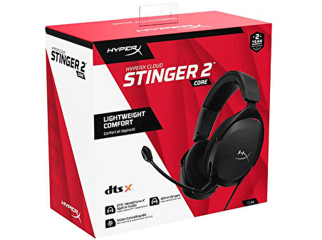 HYPERX Stinger 2 Core Oyuncu Kulak Üstü Kulaklık Siyah 683L9AA