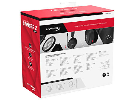 HYPERX Stinger 2 Core Oyuncu Kulak Üstü Kulaklık Siyah 683L9AA