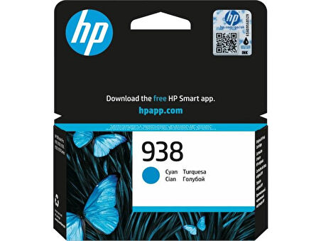 HP 925/4K0V6PE Mavi Orijinal Mürekkep Kartuş