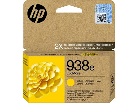 HP 938e/4S6Y1PE Sarı Orijinal Mürekkep Kartuş