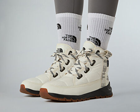 The North Face W Thermoball Lace Up Luxe Wp Kadın Kar Botu NF0A817WQ4C1 Beyaz