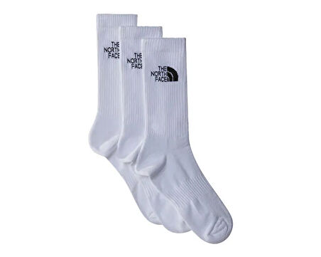 The North Face Multi Sport Cush Crew Sock 3P Çorap (3 Çift) NF0A882HFN41 Beyaz