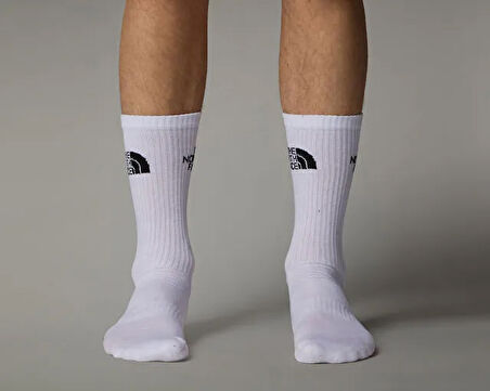 The North Face Multi Sport Cush Crew Sock 3P Çorap (3 Çift) NF0A882HFN41 Beyaz