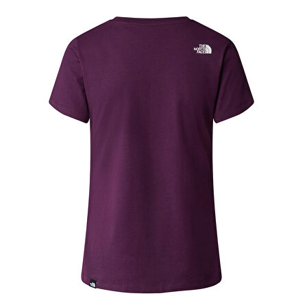 W S/S Simple Dome Slim Kadın Siyah Outdoor T-Shirt NF0A87NHV6V1