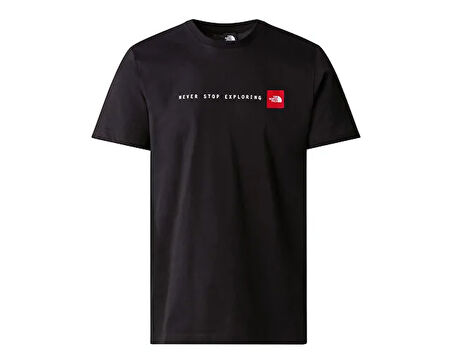 The North Face M Ss Never Stop Exploring Tee Erkek Outdoor Tişörtü NF0A87NSJK31 Siyah