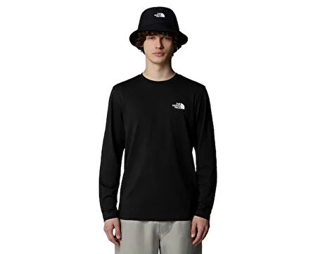 THE NORTH FACE M L/S Simple Dome Tee Erkek Günlük Uzun Kollu Tişört NF0A87QNJK31 Siyah