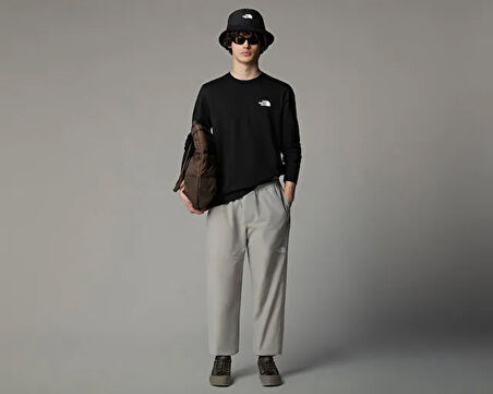 THE NORTH FACE M L/S Simple Dome Tee Erkek Günlük Uzun Kollu Tişört NF0A87QNJK31 Siyah