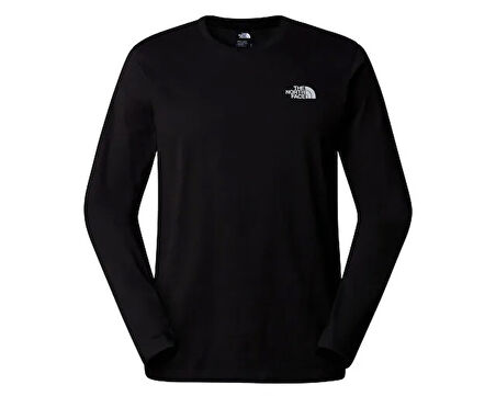 THE NORTH FACE M L/S Simple Dome Tee Erkek Günlük Uzun Kollu Tişört NF0A87QNJK31 Siyah