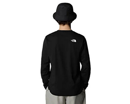 THE NORTH FACE M L/S Simple Dome Tee Erkek Günlük Uzun Kollu Tişört NF0A87QNJK31 Siyah