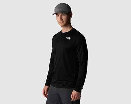 THE NORTH FACE M Shadow Ls Erkek Outdoor Uzun Kollu Tişört NF0A87TVJK31 Siyah