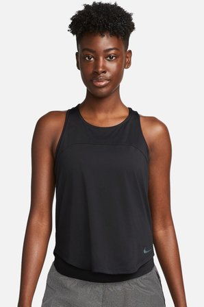 Nike Dri-FIT Run Division Women's Running Tank Top Black Kadın Reflektörlü Koşu Antrenman Atleti Siyah