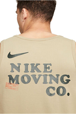 Nike Dri Fit Moving Co Mens Tank Erkek Spor Atlet Haki