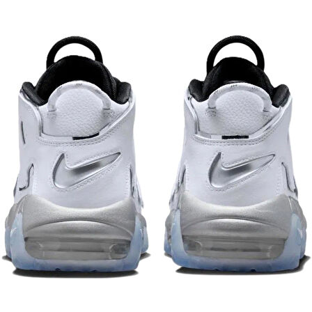 Nike Uptempo Air More Leather Sneaker Hakiki Deri Bilekli Spor Ayakkabı Beyaz