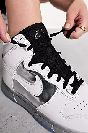 Nike Dunk High SE Leather Kadın Sneaker Hakiki Deri Bilekli Beyaz Spor Ayakkabı