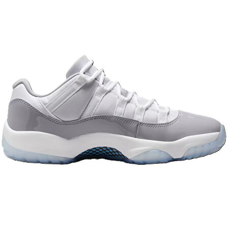 Nike Air Jordan 11 Retro Low Unisex Leather Sneaker Hakiki Deri Unisex Günlük Spor Ayakkabı Beyaz Gri