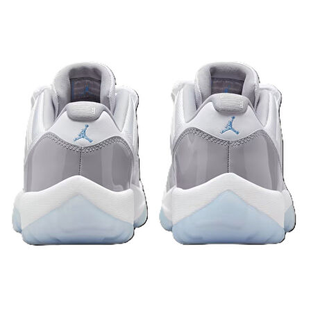 Nike Air Jordan 11 Retro Low Unisex Leather Sneaker Hakiki Deri Unisex Günlük Spor Ayakkabı Beyaz Gri