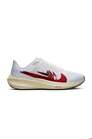 Nike Air Zoom Pegasus 40 PRM ANY Running Shoes Kadın Koşu Ayakkabısı Beyaz Kırmızı