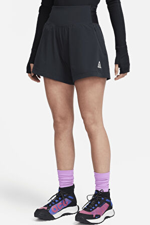 Nike ACG Dri-FIT 'New Sands' Loose Fit Women's Short Kadın Bol Kesim Yüksek Bel Traking Şort Siyah