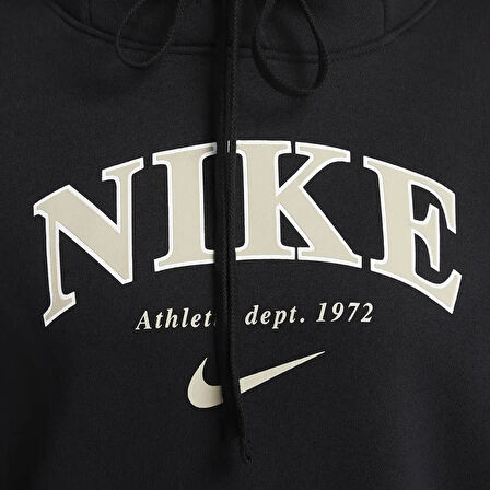Nike Sportswear Phoenix Oversized Pollover Hoodie Kadın Kapüşonlu Sweatshirt Siyah