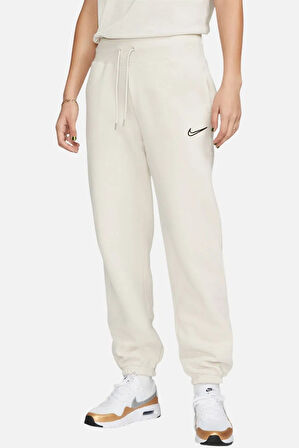 Nike Phoenix Fleece Loose Fit Pant Women's Yüksek Bel Bol Kesim Kadın Eşofman Altı Açık Bej