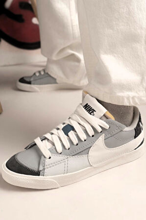 Nike Blazer Low '77 Jumbo Se Leather Hakiki Deri Günlük Sneaker Ayakkabı Gri