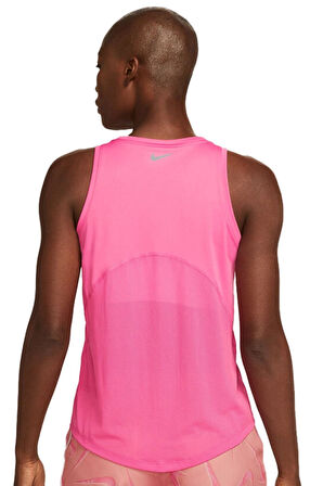 Nike Miler Dri Fit Running Tank Top Pink Sırt Panelli Koşu Antrenman Atleti Pembe