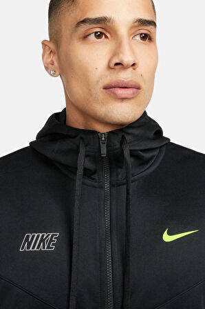 Nike Sportswear Repeat Erkek Siyah Eşofman Üstü