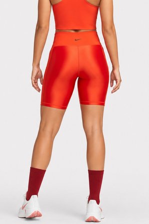 Nike Pro-Mid-Rise 7 Membership Biker Womens Tight Kadın Antreman Taytı Turuncu