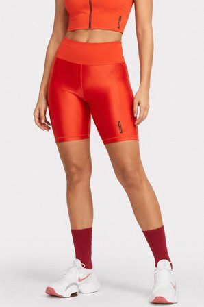 Nike Pro-Mid-Rise 7 Membership Biker Womens Tight Kadın Antreman Taytı Turuncu