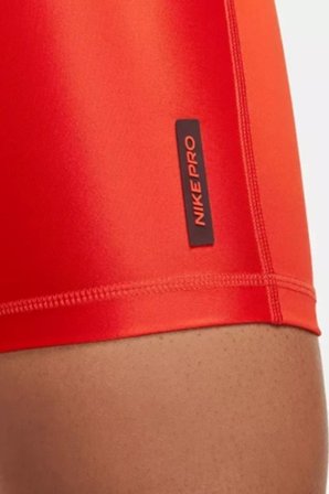 Nike Pro-Mid-Rise 7 Membership Biker Womens Tight Kadın Antreman Taytı Turuncu