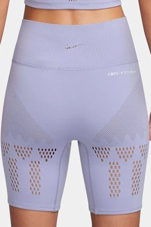 Nike Pro Dri Fit ADV Luxe High-Waisted Womens Tight Yüksek Bel Kadın Yoga Antreman Taytı Mor 