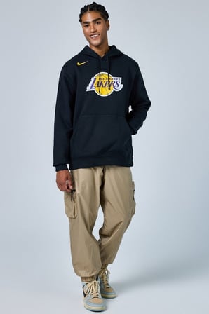 Nike Los Angeles Lakers NBA Mens Hoody Kapüşonlu Pamuklu Erkek Sweatshirt Siyah