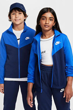 Nike Sportswear Kid's Tracksuit Poly Unisex Çocuk Eşofman Takımı Mavi