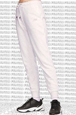 Nike Sportswear Essential Fleece Sweatpant Pamuklu Şardonlu Eşofman Altı Beyaz Melanj