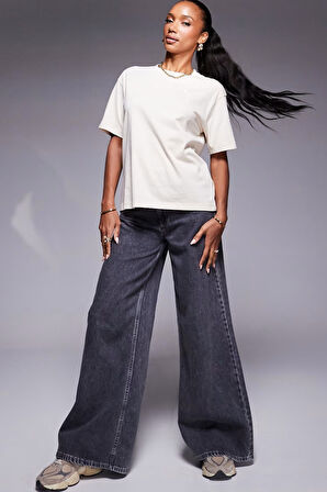 Nike Jordan Essential Girlfriend Loose Fit Womens T-Shirt Kadın Bol Kesim Pamuklu Tişört Beyaz