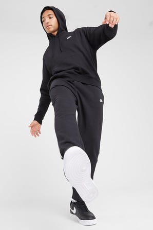 Nike Club Fleece Hoodie Track Suit Kapişonlu Pamuklu Eşofman Takımı Siyah