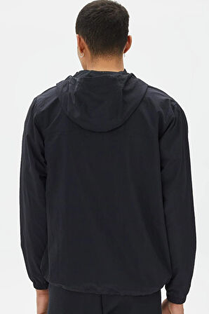 Nike Club Woven Men's Full Zip Jacket Erkek Bol Kesim Dokuma Spor Ceket Siyah